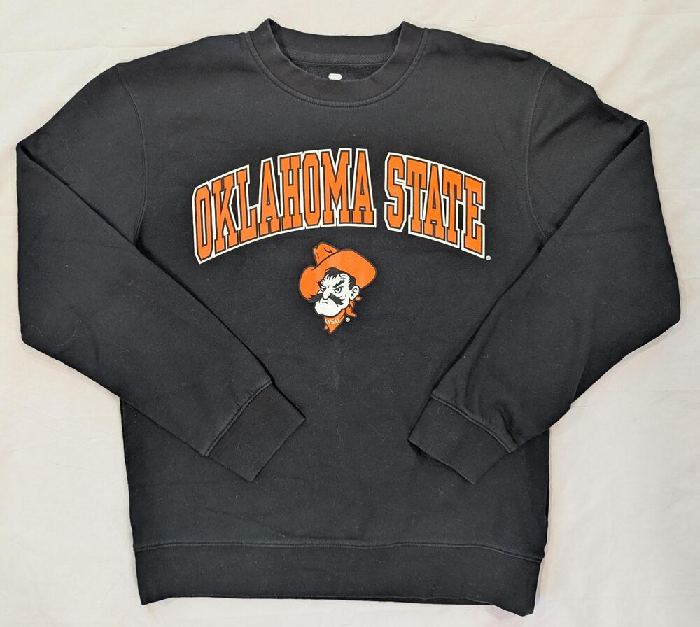 Oklahoma State Cowboys Sweatshirt Mens Medium Black NCAA Football Fanatics